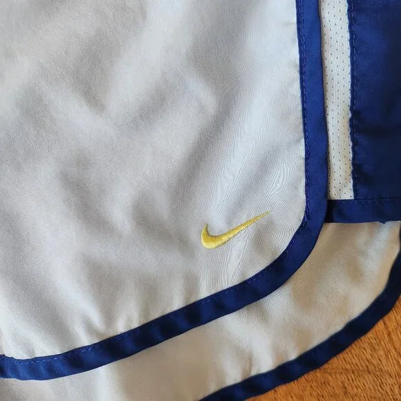 Women's Medium Nike Baby Blue with Blue Strip Side Shorts - Picture 2 of 10